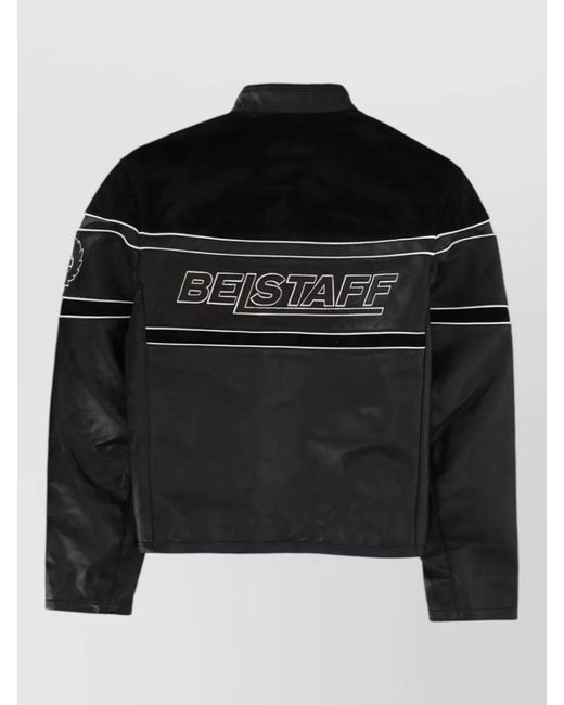 Belstaff Black Competition Speed Panel High Collar Jacket for men