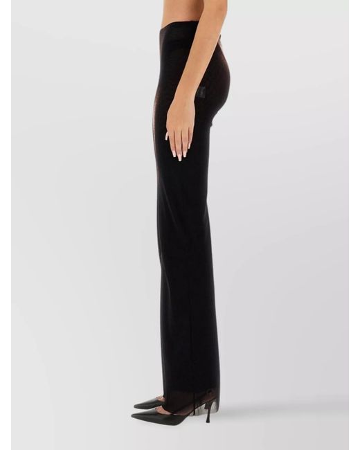 Jean Paul Gaultier Black Printed High-Rise Trousers