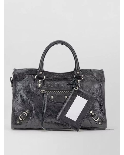 Balenciaga Black Le City Small Leather Tote Bag
