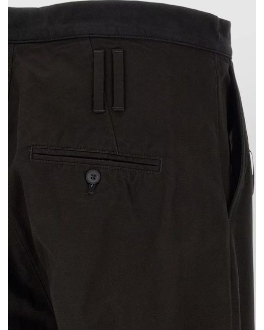 NAMACHEKO Black Cotton Wide-Leg Flared Trousers for men