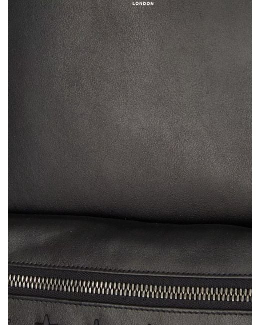 Jimmy Choo Black Leather Backpack for men