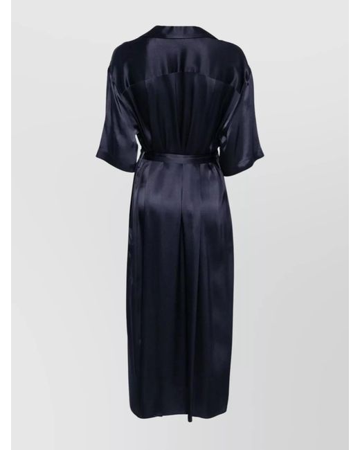 Semicouture Blue Midi Dress