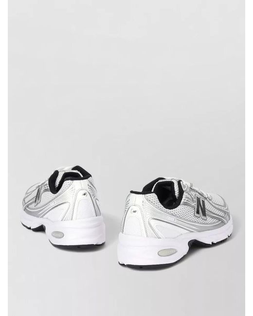 New Balance Metallic Lace Up Low Top Sneakers 740