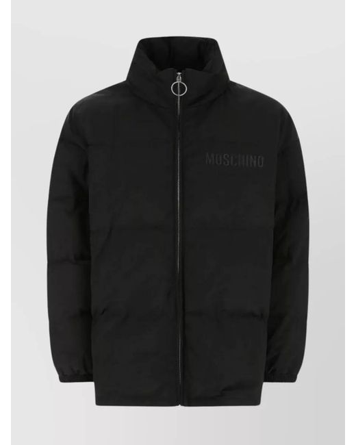 Moschino Black Nylon Padded Jacket for men