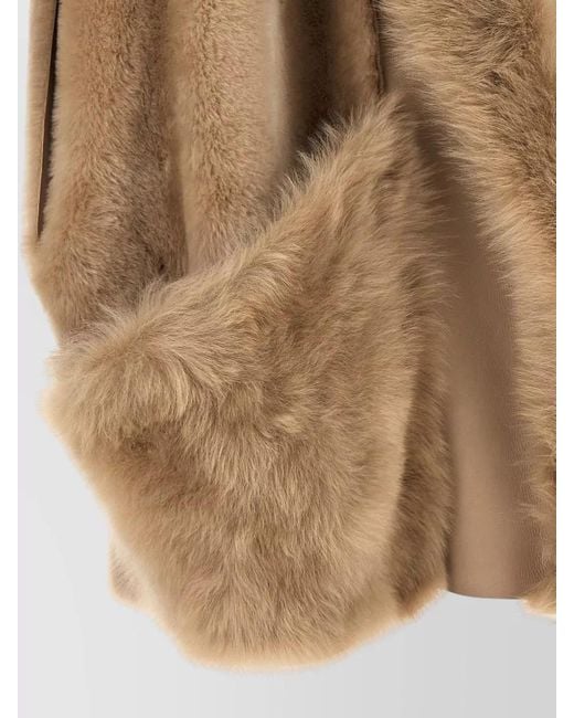 Blancha Brown Toscana Shearling Vest Faux Fur Style