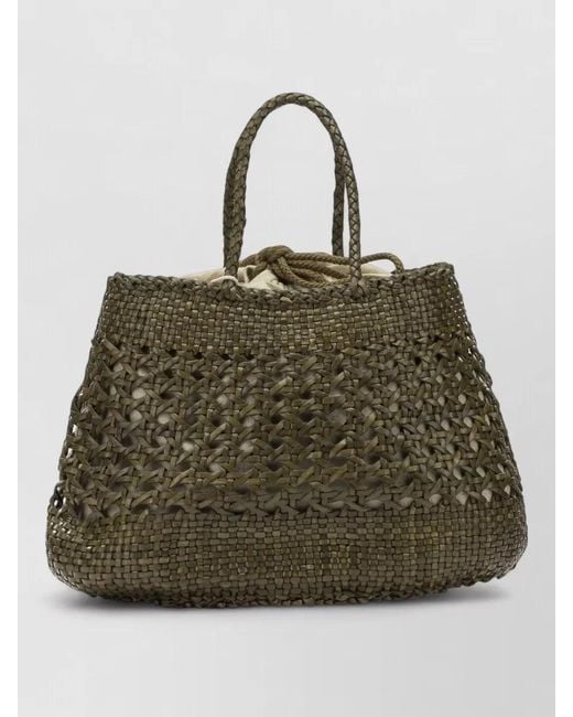 Dragon Diffusion Green Na Leather Tote Bag