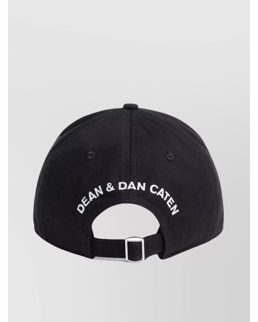 DSquared² Blue Cap Logo Embroidered Curved Peak