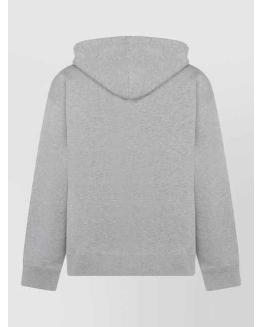 MM6 by Maison Margiela Gray Cotton Hoodie for men
