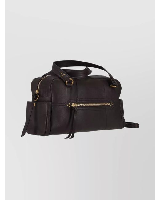 Jérôme Dreyfuss Black Leather Clutch Bag