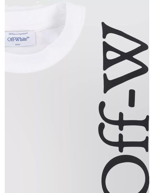 Off-White c/o Virgil Abloh White Crew Neck Shirt Short Sleeves Design for men