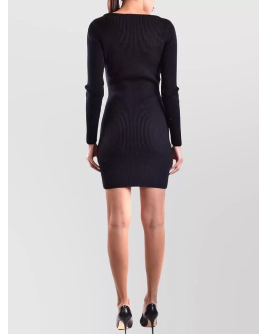 Moschino Black Wool Mini Dress