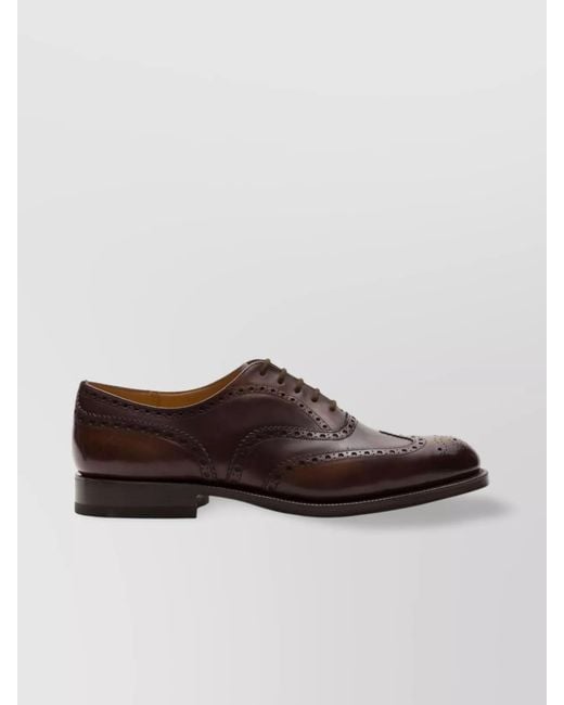 Church's Brown Leather Brogues for men