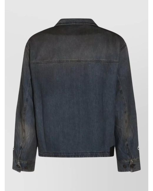 Amiri Black Lea Bones Denim Jacket Casual Style for men