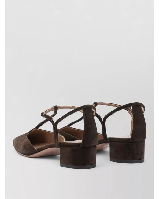 Aquazzura Multicolor Sorbonne 35 Mm Suede T Bar Pumps