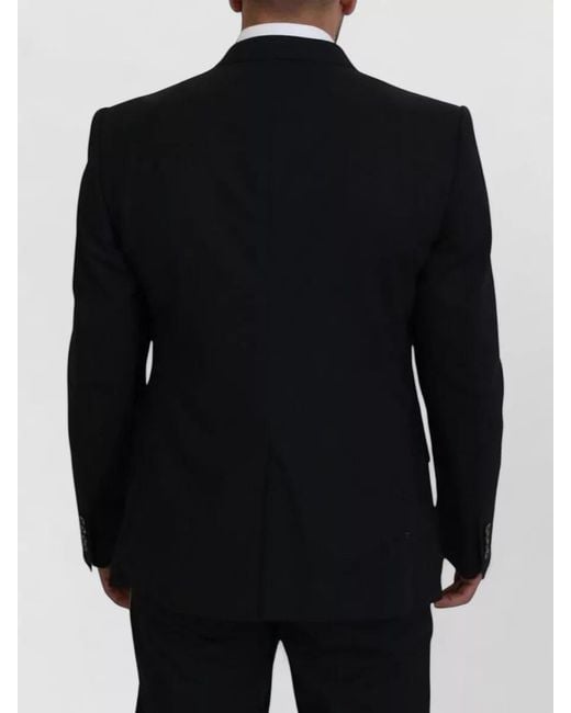 Dolce & Gabbana Blue Wool Stretch Slim Fit Jacket Blazer for men