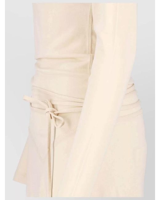 Lemaire Natural Cotton Knee-Length Midi Dress
