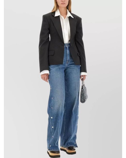 Stella McCartney Black Wool Regular-Fit Blazer