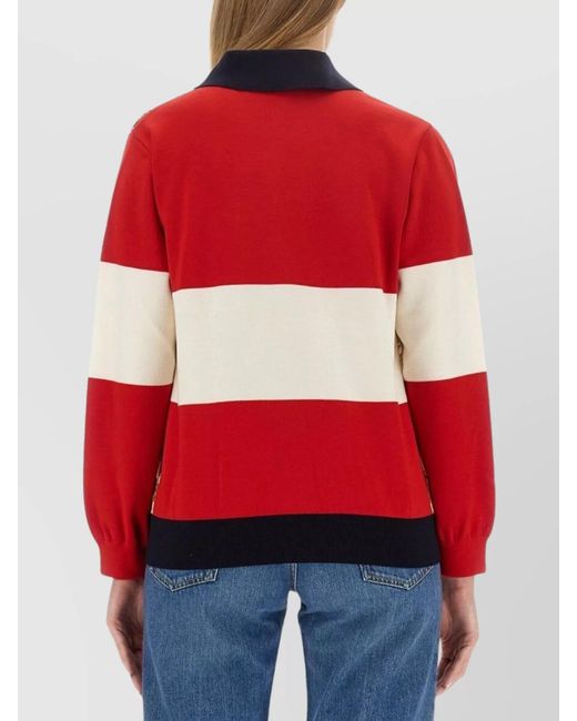 Gucci Blue Fine-Knit Wool Printed Cardigan
