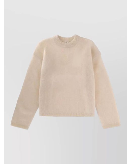THE GARMENT Natural Roma Boyfriend Crew Neck Wool Sweater