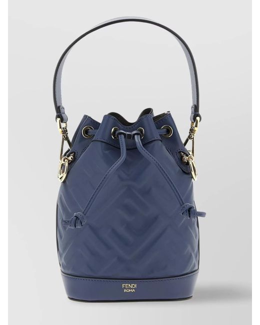 Fendi Blue My Treasure Mini Bucket Bag