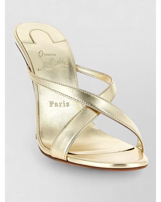 Christian Louboutin Natural Leather Mules