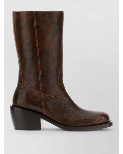 Dries Van Noten Brown Leather Boots