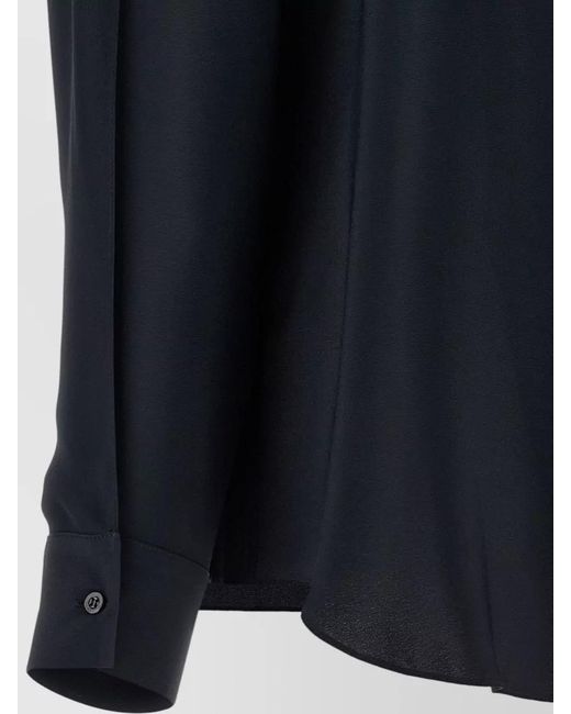 Fabiana Filippi Blue Polo Collar Long-Sleeve Shirt