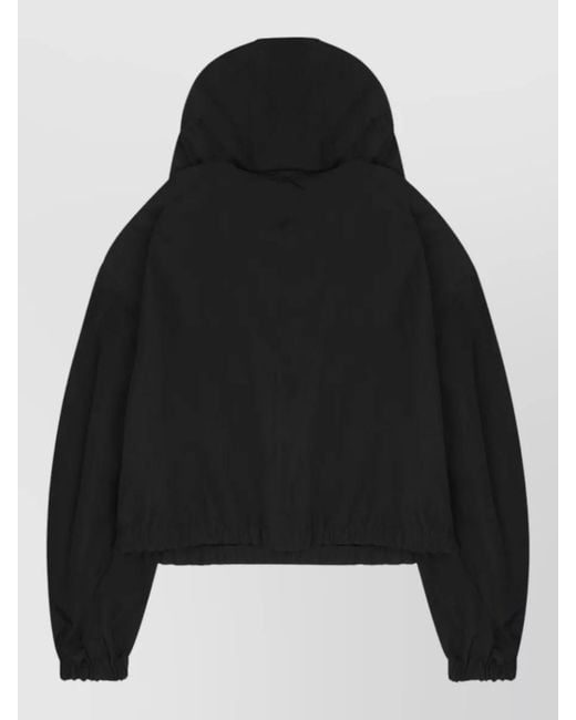 Céline Black Hooded Windbreaker Jacket