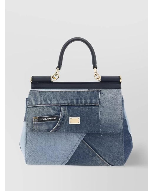 Dolce & Gabbana Blue Sicily Denim Cross-Body Bag