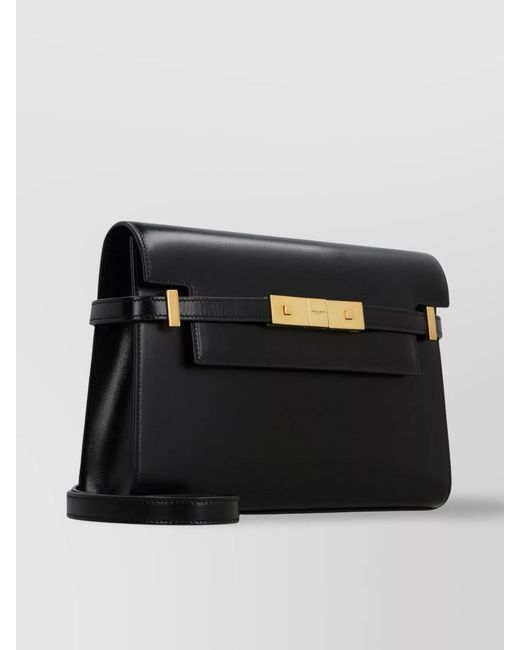 Saint Laurent Black Na Leather Shoulder Bag