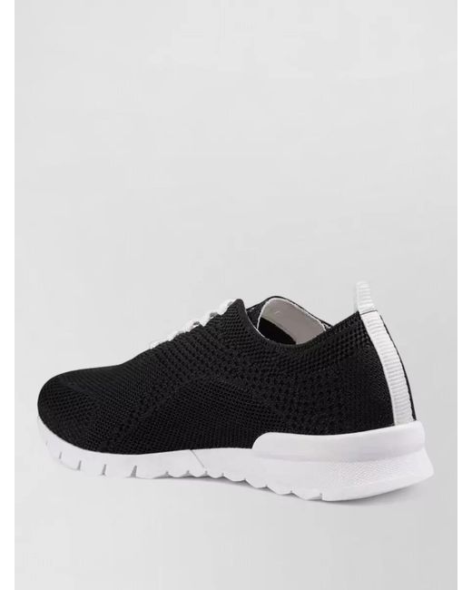 Kiton White Mesh Sneakers Rubber Sole Pull Tab for men