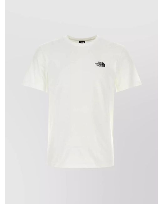 The North Face White Cotton Blend T-Shirt for men