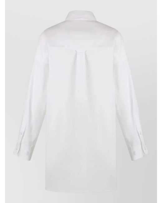 Gucci White Cotton Poplin Shirt Long Sleeves Collar