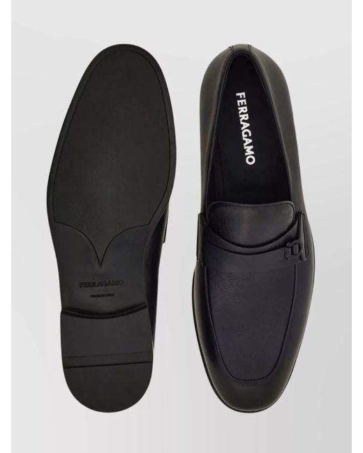 Ferragamo Multicolor Shaded Leather Loafers Round Toe for men