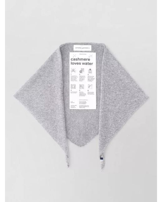 Extreme Cashmere White Cashmere Scarf