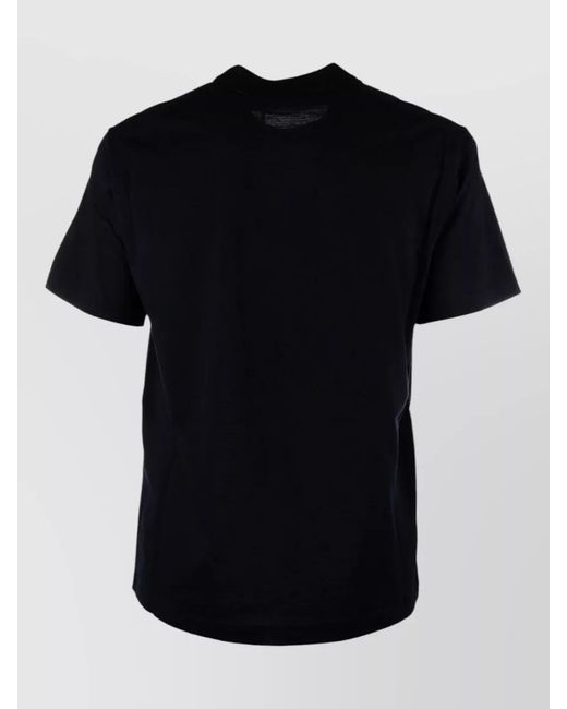 Prada Black Short Sleeve Crew Neck Cotton Top for men