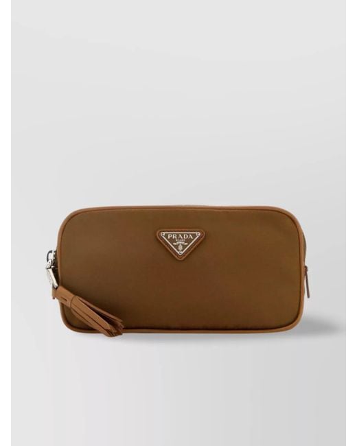 Prada Brown Re-Edition Recycled Nylon Belt Bag