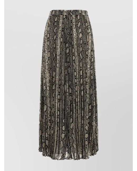 Michael Kors Multicolor Printed Pleated Skirt