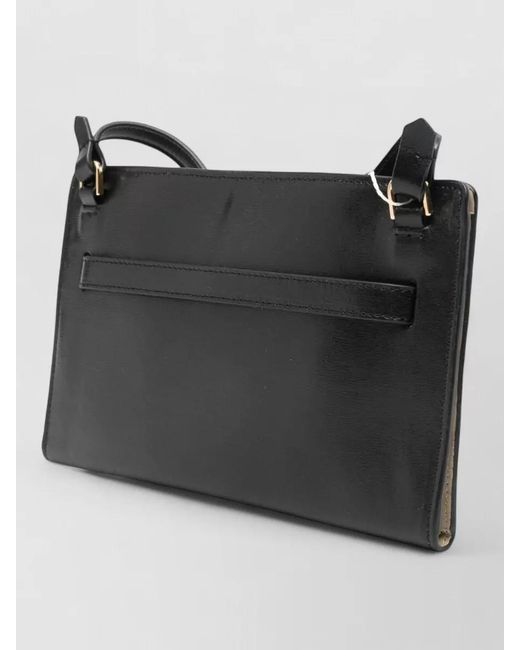 Totême Black Leather Mini Crossbody Bag