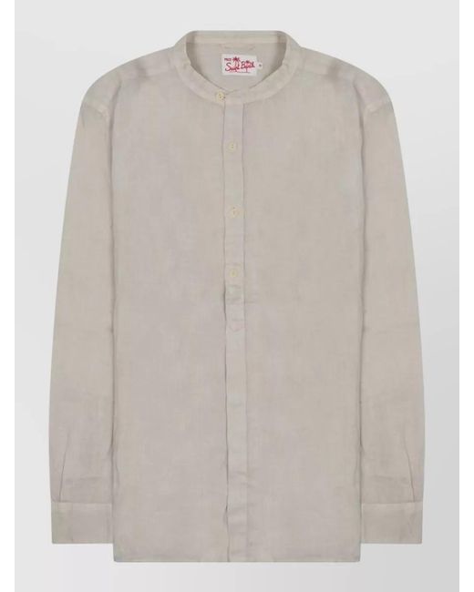 Mc2 Saint Barth White Linen Shirt for men