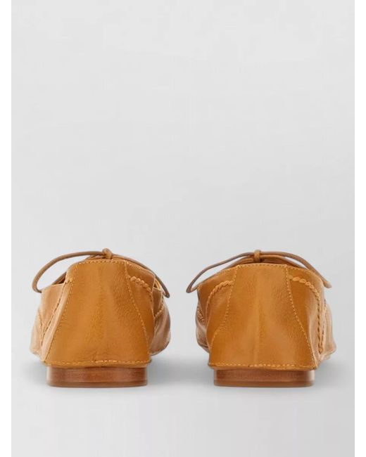 Hereu Brown Rassa Moccasin Loafer Bow Pointed Toe