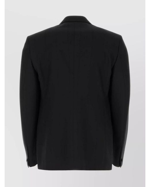 Givenchy Black Stretch Wool Blend Blazer for men