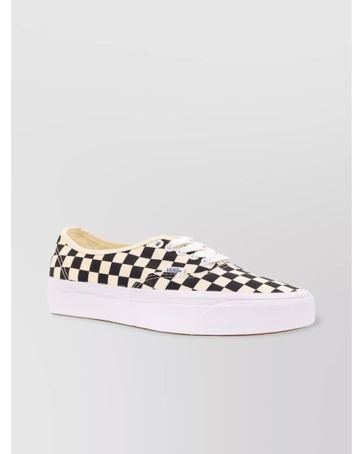 Vans Metallic Canvas Checkerboard Low-Top Sneakers for men
