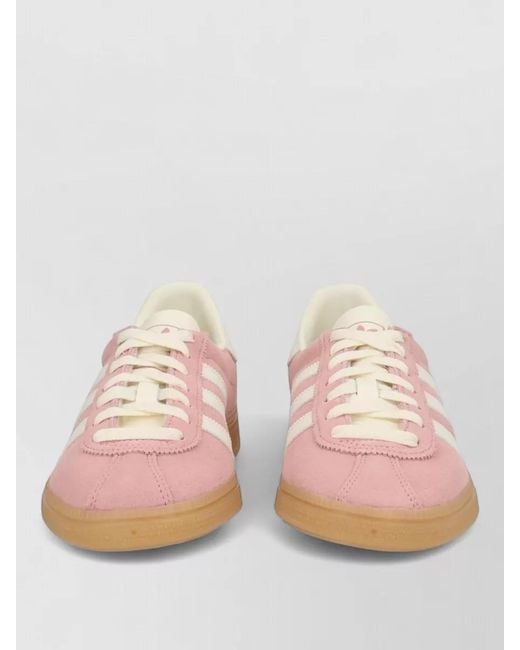 Adidas Originals Pink Leather Low-Top Sneakers
