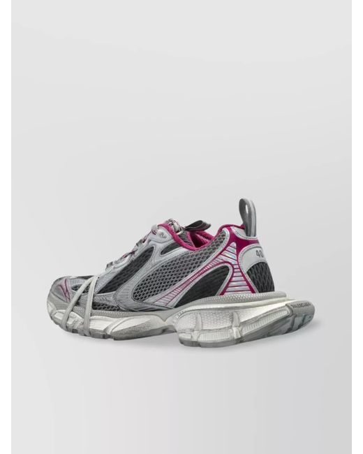 Balenciaga Metallic Mesh Low-Top Sneakers