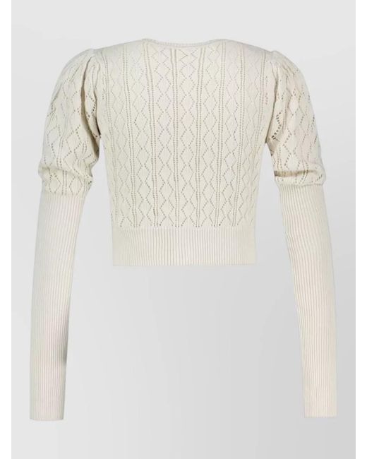 Vivienne Westwood Natural Ella Cardigan Cotton Knit Long Sleeves