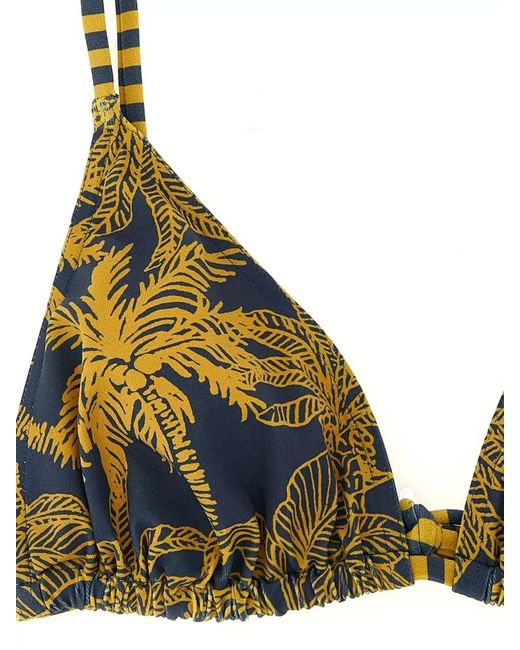 Eres Natural Hamac Triangle Bikini Top Adjustable Straps Tropical