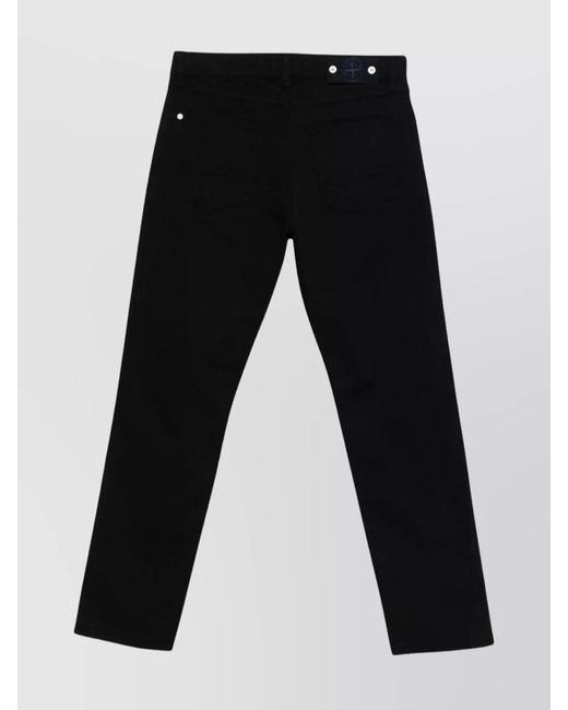 Stone Island Black Denim Straight-Leg Jeans for men