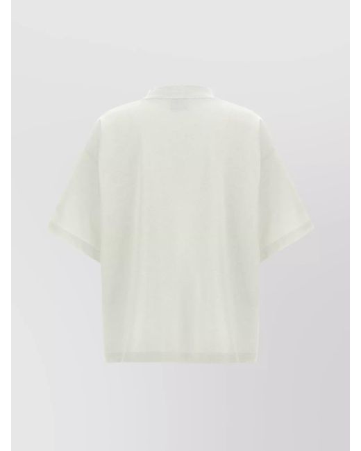 Balenciaga White T-Shirt With Printed Logo