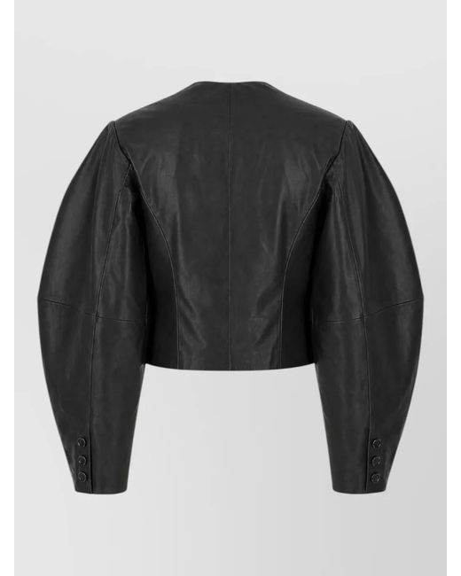 ROTATE BIRGER CHRISTENSEN Black Leather Jacket
